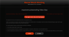 Desktop Screenshot of massivemusclewrestling.com