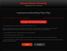 Tablet Screenshot of massivemusclewrestling.com